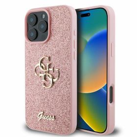 Guess GUHCP16XHG4SGP iPhone 16 Pro Max 6.9" różowy/pink hardcase Fixed Glitter Big 4G