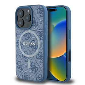 Guess GUHMP16XG4GFRB iPhone 16 Pro Max6.9" niebieski/blue hardcase 4G Ring Classic Logo MagSafe