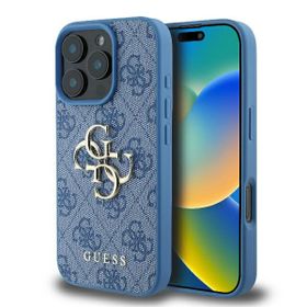 Guess GUHCP16L4GMGBL iPhone 16 Pro niebieski/blue hardcase 4G Big Logo