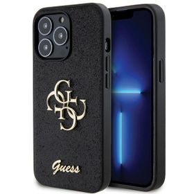 Guess GUHCP13LHG4SGK iPhone 13 Pro / 13 6.1" czarny/black hardcase Glitter Script Big 4G
