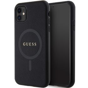 Guess GUHMN61PSAHMCK iPhone 11 / Xr 6.1" czarny/black hardcase Saffiano MagSafe