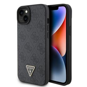 Guess GUHCP15SP4TDPK iPhone 15 / 14 / 136.1" czarny/black hardcase Leather 4G Diamond Triangle