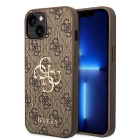 Guess GUHCP15M4GMGBR iPhone 15 Plus/ 14 Plus 6.7" brązowy/brown hardcase 4G Big Metal Logo