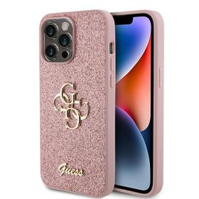 Guess GUHCP15XHG4SGP iPhone 15 Pro Max6.7" różowy/pink hardcase Glitter Script Big 4G