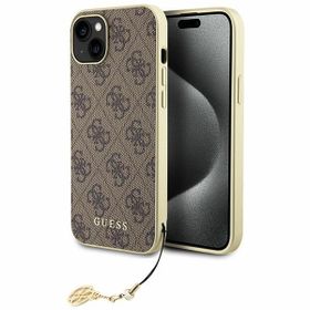 Guess GUHCP15MGF4GBR iPhone 15 Plus / 14 Plus 6.7" brązowy/brown hardcase 4G Charms Collection