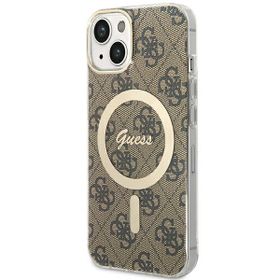 Guess GUHMP13MH4STW iPhone 13 / 14 / 156.1" brązowy/brown hardcase 4G MagSafe