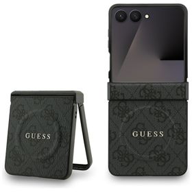 Etui Guess 4G Classic MagSafe do SamsungGalaxy Z Flip7 czarny