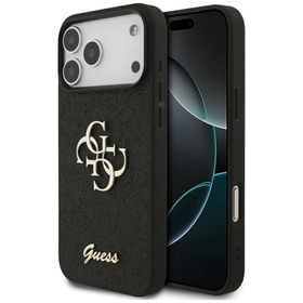 Etui Guess Fixed Glitter Big 4G do iPhone 17 Pro Max czarny