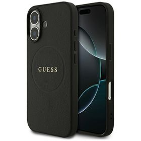 Etui Guess Grained Ring MagSafe do       iPhone 17 czarny