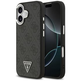 Etui Guess 4G Triangle Logo MagSafe do   iPhone 17 czarny srebrny