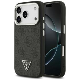 Etui Guess 4G Triangle Logo MagSafe do   iPhone 17 Pro czarny srebrny