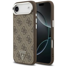 Etui Guess 4G Triangle Logo MagSafe do   iPhone Air brązowy srebrny
