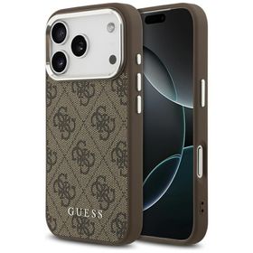 Etui Guess 4G Classic Logo MagSafe do    iPhone 17 Pro brązowy