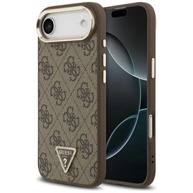 Etui Guess 4G Triangle Logo MagSafe do   iPhone Air brązowy złoty