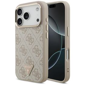 Etui Guess 4G Triangle Logo MagSafe doiPhone 17 Pro różowy złoty