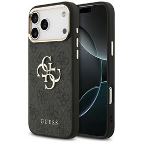 Etui Guess 4G Big 4G Classic Logo do iPhone 17 Pro Max czarny złoty