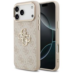 Etui Guess 4G Big 4G Classic Logo do iPhone 17 Pro Max różowy złoty