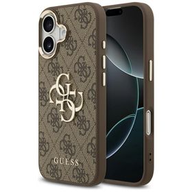 Etui Guess 4G Big 4G Classic Logo doiPhone 17 brązowy złoty