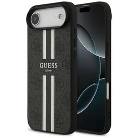 Etui Guess 4G Printed Stripes MagSafe do iPhone Air czarny