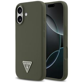 Etui Guess Silicone Triangle Logo        MagSafe do iPhone 17 khaki