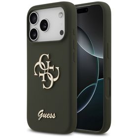 Etui Guess Silicone Big 4G Script do     iPhone 17 Pro khaki