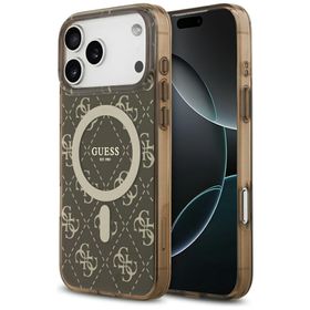 Etui Guess IML 4G Background MagSafe do  iPhone 17 Pro Max brązowy