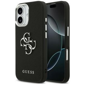 Etui Guess Grained Big 4G Classic Logo do iPhone 17 czarny