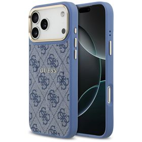 Etui Guess 4G PU Classic Logo MagSafe do iPhone 17 Pro Max niebieski