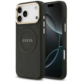 Etui Guess Peony Hot Stamp MagSafe doiPhone 17 Pro Max czarny