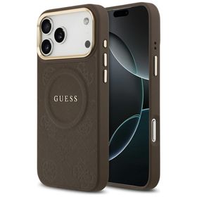 Etui Guess Peony Hot Stamp MagSafe doiPhone 17 Pro Max brązowy