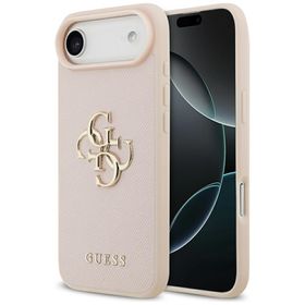 Etui Guess Grained Big 4G & Classic Logo do iPhone Air różowy