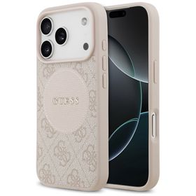 Etui Guess 4G Circle Classic Logo        MagSafe do iPhone 17 Pro różowy