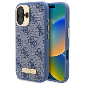 Guess GUHMP16MU4GPRB iPhone 16 Plus 6.7" niebieski/blue hardcase 4G Logo Plate MagSafe