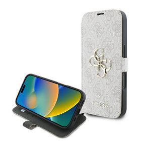 Guess GUBKP16S4GMGPI iPhone 166.1" różowy/pink book 4G Metal Logo