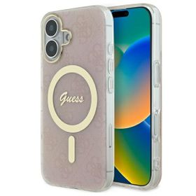 Guess GUHMP16MH4STP iPhone 16 Plus 6.7"  różowy/pink hardcase IML 4G MagSafe