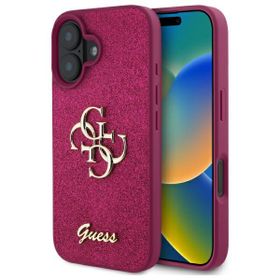 Guess GUHCP16SHG4SGU iPhone 16 6.1"      fioletowy/lpurple hardcase Fixed Glitter Big 4G