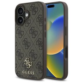 Guess GUHMP16SP4SM4MW iPhone 16 6.1"     brązowy/brown hardcase 4G Small Classic MagSafe