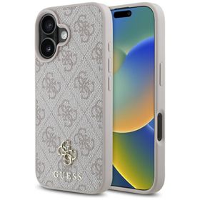 Etui Guess HC PU 4G Small 4G and Classic do iPhone 16 MagSafe różowy