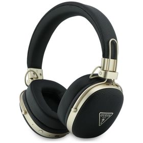 Słuchawki nauszne Guess Bluetooth ENC Metal Grained Triangle Logo czarny