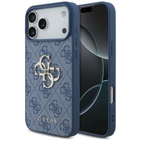 Etui Guess 4G Big Logo do iPhone 18 ProMax / 17 Pro Max niebieski