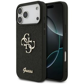 Etui Guess Fixed Glitter Big 4G do iPhone 18 Pro Max / 17 Pro Max czarny