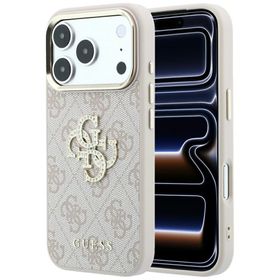 Etui Guess 4G & Big Strass Logo doiPhone 18 Pro / 17 Pro różowy
