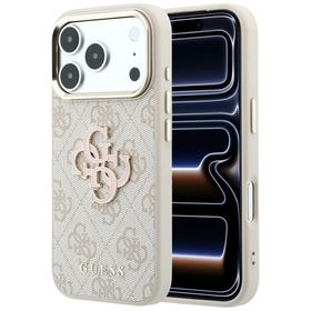 Etui Guess 4G & Big Resin Logo do iPhone 18 Pro Max / 17 Pro Max różowy