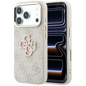 Etui Guess 4G & Big Resin Logo do iPhone 18 Pro / 17 Pro różowy