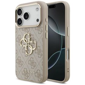 Etui Guess 4G Big 4G Classic Logo do iPhone 18 Pro / 17 Pro różowy złoty