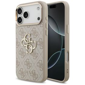 Etui Guess 4G Big 4G Classic Logo do iPhone 18 Pro Max / 17 Pro Max różowy złoty