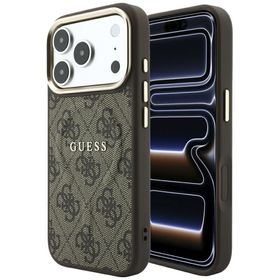 Etui Guess Embossed 4G Classic MagSafe do iPhone 18 Pro Max / 17 Pro Max brązowy