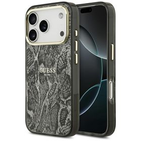 Etui Guess Python Pattern MagSafe do iPhone 18 Pro / 17 Pro czarny