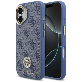Etui Guess 4G Strass Logo MagSafe do     iPhone 17 niebieski