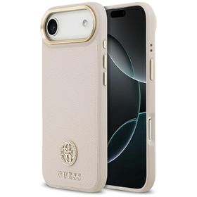 Etui Guess Grained Strass Logo MagSafe   do iPhone Air różowy